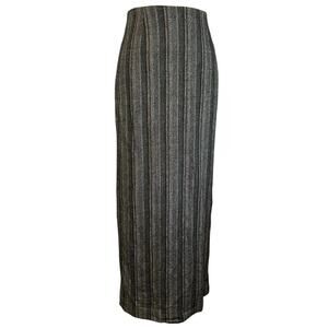 VTG Newport News Gray Rayon Wool Blend Pencil Skirt Minimalist 90s Size 8 Grunge